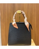 LOUIS VUITTON BLACK EPI LEATHER FIGARI MM BAG