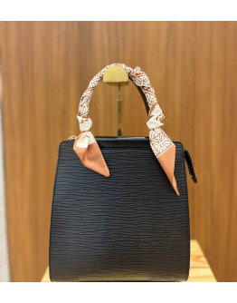 LOUIS VUITTON BLACK EPI LEATHER FIGARI MM BAG