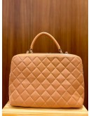 CHANEL TRENDY CC BOWLING BAG IN BEIGE CALFSKIN LEATHER YEAR 2017