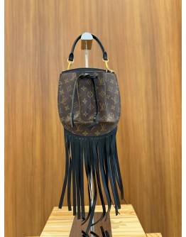 LOUIS VUITTON MONOGRAM FRINGED NOE SHOULDER BAG