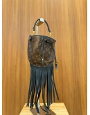 LOUIS VUITTON MONOGRAM FRINGED NOE SHOULDER BAG