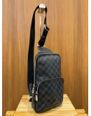 LOUIS VUITTON AVENUE SLING MEN'S BAG IN BLACK DAMIER GRAPHITE CANVAS