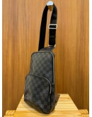 LOUIS VUITTON AVENUE SLING MEN'S BAG IN BLACK DAMIER GRAPHITE CANVAS