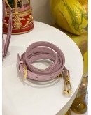 MIU MIU TOP HANDLE BAG WITH STRAP IN PINK LILAC SOFT NAPPA LEATHER WITH MATELASSE QUILTING