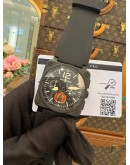 (LIKE NEW) 2015 BELL & ROSS BR 03-94 AVIATION INSTRUMENTS REF BR0394-TORNADO LIMITED TO 50 PIECES WORLDWIDE 42MM AUTOMATIC WATCH