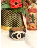 GUCCI GG LOGO BLACK GUCCISSIMA LEATHER BELT SIZE 95/38