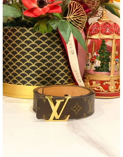 LOUIS VUITTON M9508 BROWN MONOGRAM CANVAS BELT SIZE 90/36