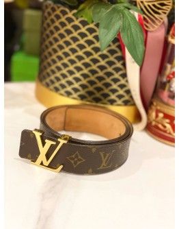 LOUIS VUITTON M9508 BROWN MONOGRAM CANVAS BELT SIZE 90/36