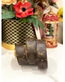 LOUIS VUITTON M9508 BROWN MONOGRAM CANVAS BELT SIZE 90/36
