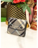 BURBERRY BLUE LABEL PLAID PRINT FRENCH WALLET