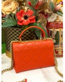 2019 CHANEL TRENDY CC SMALL TOP HANDLE SLING BAG ROSSA COLOR GHW