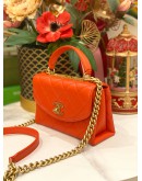 2019 CHANEL TRENDY CC SMALL TOP HANDLE SLING BAG ROSSA COLOR GHW