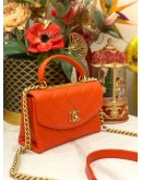 2019 CHANEL TRENDY CC SMALL TOP HANDLE SLING BAG ROSSA COLOR GHW