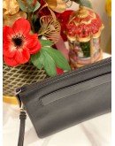 PRADA VITELLO CITY BLACK CLUTCH 