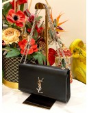 (LIKE NEW) YSL SAINT LAURENT KATE SILVER CHAIN BAG
