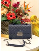 CHANEL QUILTED LAMBSKIN LEATHER SMALL CC UNIVERSITY TOP HANDLE FLAP CHAIN BAG