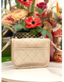 CHANEL QUILTED IRIDESCENT CALFSKIN SMALL JUNGLE STROLL BAG