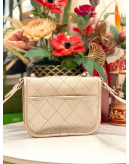 CHANEL QUILTED IRIDESCENT CALFSKIN SMALL JUNGLE STROLL BAG
