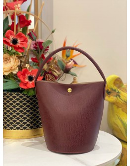 Longchamp Épure Logo Embossed Small Bucket Bag
