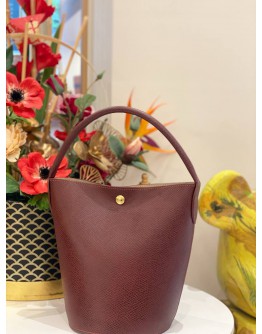 Longchamp Épure Logo Embossed Small Bucket Bag