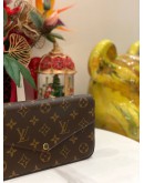 (LIKE NEW) LOUIS VUITTON FELICIE FLAP BAG IN BROWN MONOGRAM CANVAS -FULL SET-  