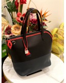 2019 HERMES TRANSAT SAILOR BAG IN BLACK/ BLEU NUIT/ ROUGE EVERCOLOR AND SWIFT LEATHER -FULL SET-