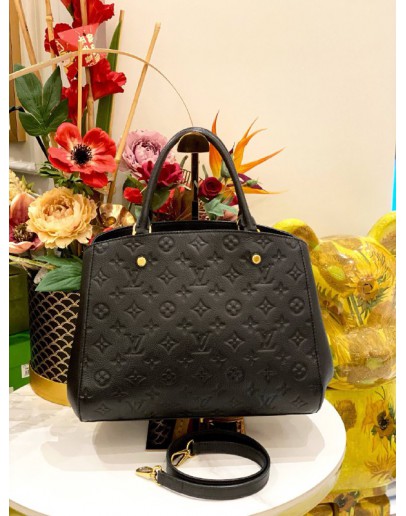 LOUIS VUITTON MONTAIGNE MM MONOGRAM EMPREINTE LEATHER BAG