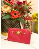 VERSACE MEDUSA DARK PINK LONG WALLET