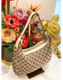 (LIKE NEW) GUCCI CHARMY HOBO GG CANVAS SHOULDER BAG