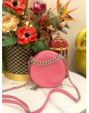 (LIKE NEW) CHANEL ROUND AS EARTH COCO MARK CHAIN HANDBAG PATENT LEATHER
