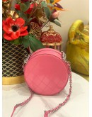 (LIKE NEW) CHANEL ROUND AS EARTH COCO MARK CHAIN HANDBAG PATENT LEATHER