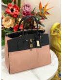 LOUIS VUITTON CITY STEAMER PM LEATHER HANDLE BAG WITH STRAP IN BLACK PINK