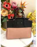 LOUIS VUITTON CITY STEAMER PM LEATHER HANDLE BAG WITH STRAP IN BLACK PINK
