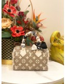 (LIKE NEW) LOUIS VUITTON MONOGRAM SPEEDY BANDOULIERE 20 KAKI BEIGE CREAM