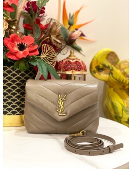 (LIKE NEW) YEAR 2022 YSL SAINT LAURENT MATELASSE CALFSKIN LEATHER TOY LOULOU CROSSBODY BAG