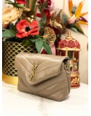 (LIKE NEW) YEAR 2022 YSL SAINT LAURENT MATELASSE CALFSKIN LEATHER TOY LOULOU CROSSBODY BAG