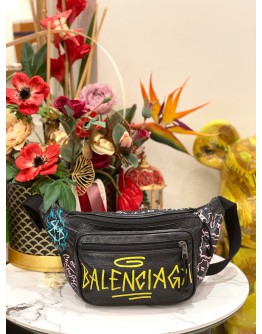 BALENCIAGA GRAFFITI EXPLORER BELT BAG 