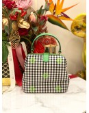 KATE SPADE REMEDY GINGHAM GREEN MULTI COLOR TOP HANDLE 