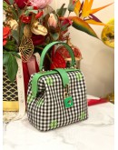 KATE SPADE REMEDY GINGHAM GREEN MULTI COLOR TOP HANDLE 