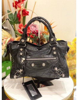 BALENCIAGA CLASSIC CITY GIANT 21 BLACK LEATHER
