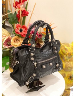 BALENCIAGA CLASSIC CITY GIANT 21 BLACK LEATHER