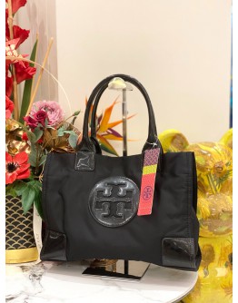 TORY BURCH ELLA TOTE BAG IN BLACK