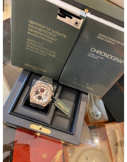 (UNUSED) 2015 AP AUDEMARS PIGUET ROYAL OAK OFFSHORE CHRONOGRAPH REF 26170ST PANDA DIAL 42MM x 54MM AUTOMATIC WATCH -FULL SET-