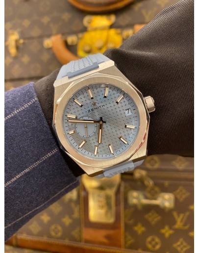 (UNUSED) 2024 ZENITH DEFY SKYLINE LIMITED EDITION REF 03.9300.3620/15.l001 ICE BLUE DIAL 41MM AUTOMATIC WATCH -FULL SET-