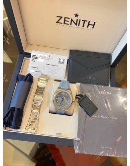 (UNUSED) 2024 ZENITH DEFY SKYLINE LIMITED EDITION REF 03.9300.3620/15.l001 ICE BLUE DIAL 41MM AUTOMATIC WATCH -FULL SET-