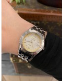 2000 BREITLING CALLISTO LADY REF A57046 WHITE DIAL 34MM QUARTZ WATCH