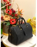 LOUIS VUITTON SPEEDY BANDOULIERE 30 IN BLACK MONOGRAM EMPREINTE LEATHER