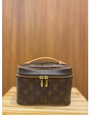 LOUIS VUITTON NICE MINI VANITY BAG IN MONOGRAM CANVAS GOLD HARDWARE