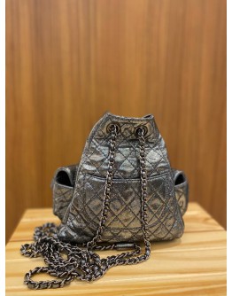 CHANEL MINI SILVER SPLIT-UP BACKPACK SHW