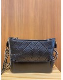 (MICROCHIP) CHANEL GABRILLE QUILTED AGED CALFKSIN MEDIUM BAG